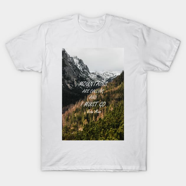 Mountains are calling T-Shirt by artesonraju